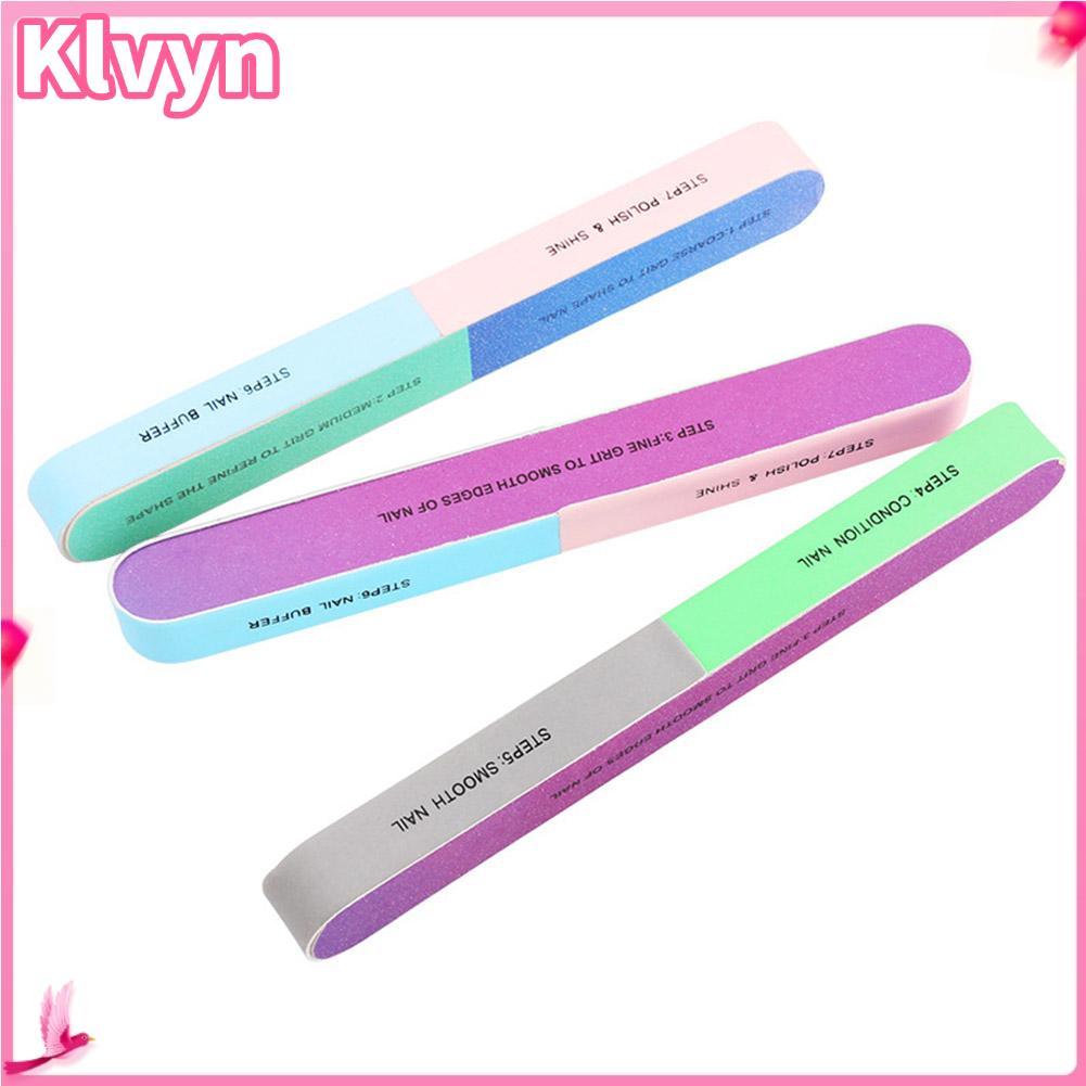 Vidro Nail File Art Buffer Manicure Vários Lados para Loja Portátil Doméstica