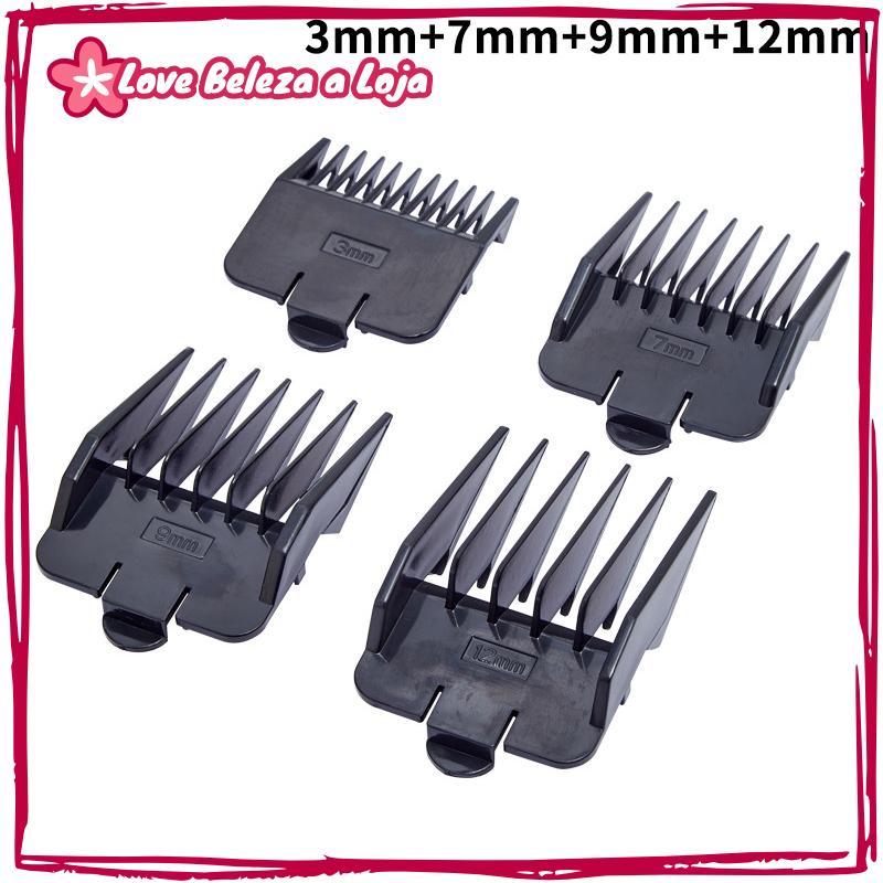 LOVEGOSHOP 4pcs Universal Cut Clipper Limitb Guia Tamanho De Fixação Barbeiro Substituição Elétrica Push Shear BR