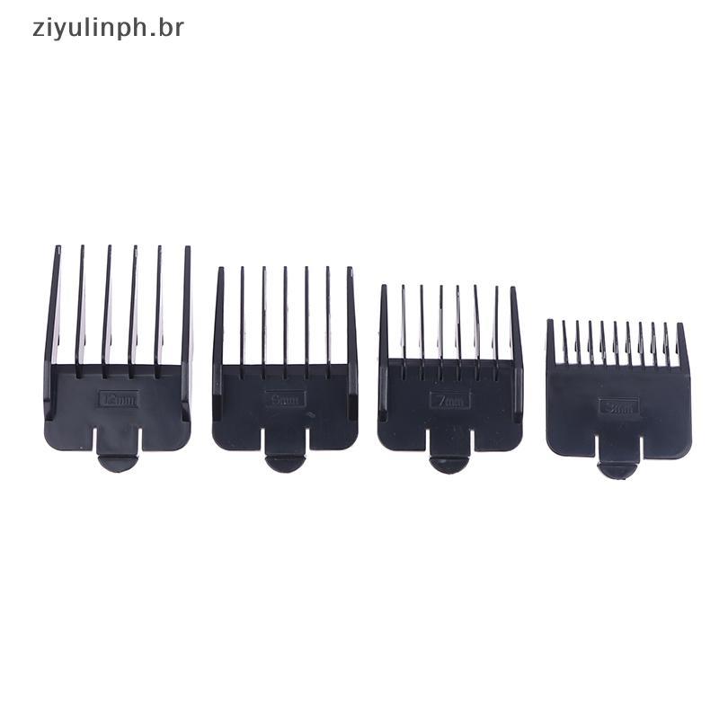 ziyulinph 4 Pçs Universal Corte Clipper Limite Pente Guia Acessório Tamanho Barbeiro Substituição Elétrica Push Shear BR