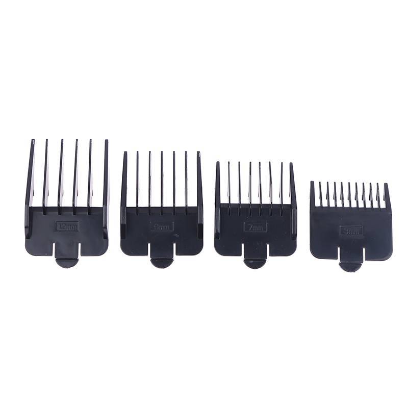Fy > 4pcs Universal Cut Clipper Limitb Guia Tamanho De Fixação Barbeiro Substituição Elétrica Push Shear
