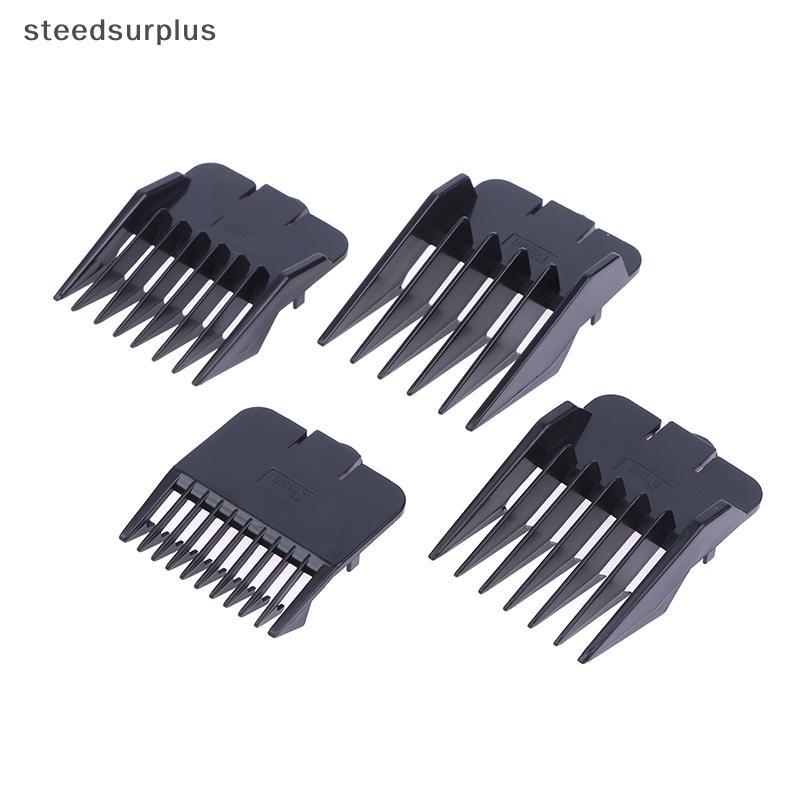4 Pçs Universal Corte Clipper Limite Pente Guia Acessório Tamanho Barbeiro Substituição Elétrica Push Shear