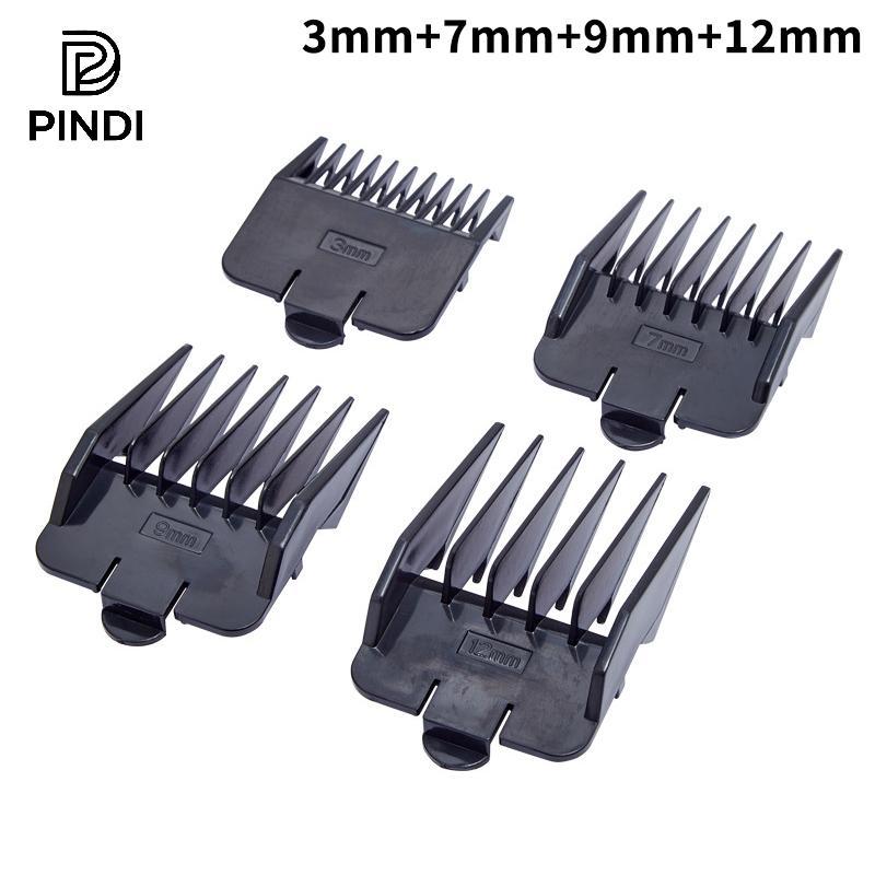 PINDI 4pcs Universal Cut Clipper Limitb Guia Tamanho De Fixação Barbeiro Substituição Elétrica Push Shear BR