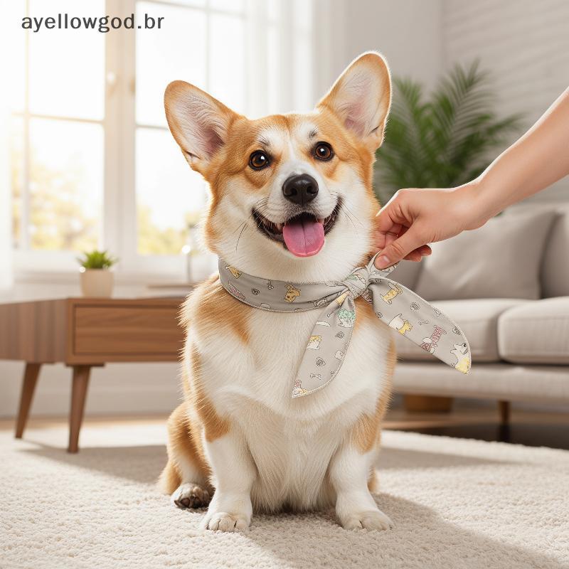 AYBR Summer Pet Cooling Ne Wrap Com Qui Gelfortable Design Ajustável Reutilizável Adequado Para Cães E Gatos .