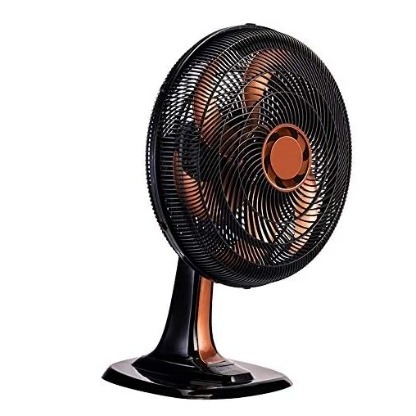 Ventilador de Mesa  Turbo 40 cm  Helice 6 220 V Bronze Oscilação Automática Ideal para o Verão
