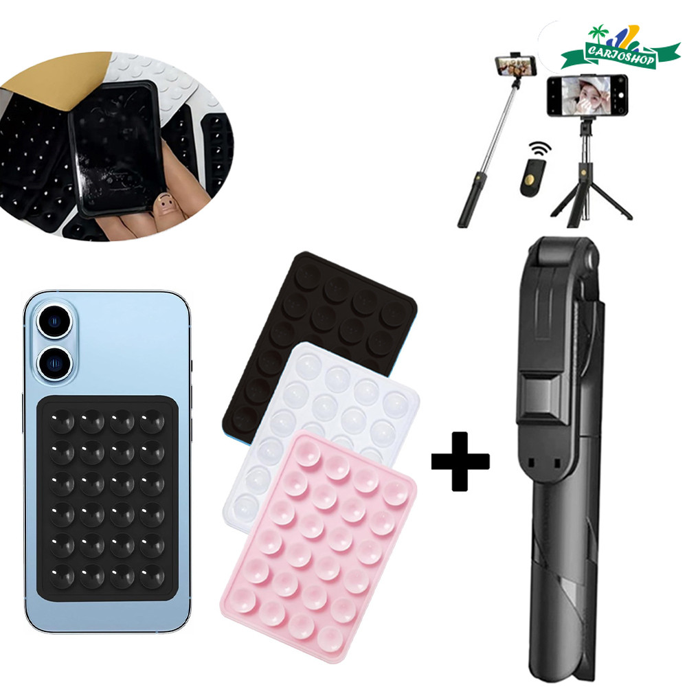 Multifuncional Selfie Stick Plegável Portátil com Tripé e Comando Bluetooth para Celular