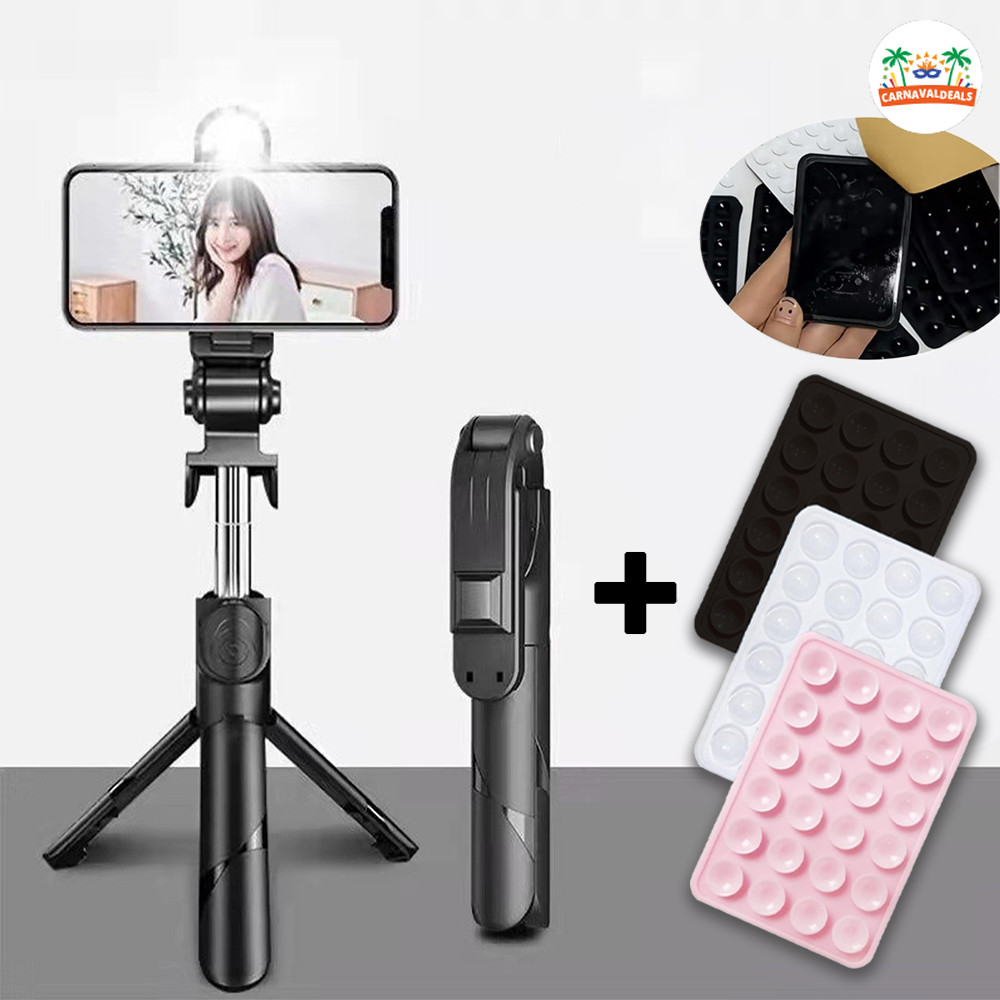 Selfie Stick para Celular: Plegável, Portátil, com Tripé, Controle Bluetooth e Multifuncional