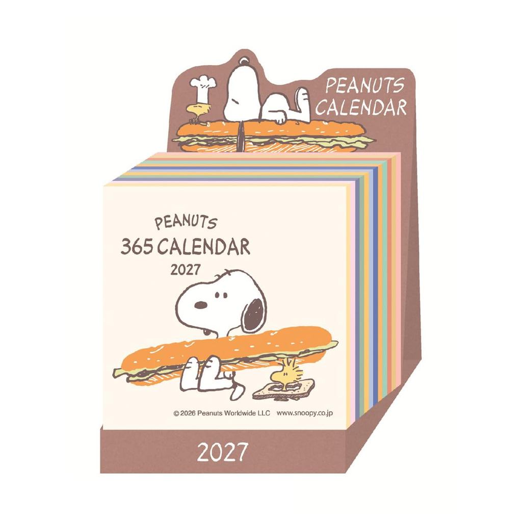 2027 Peanuts Snoopy Mini Daily Desk Calendar