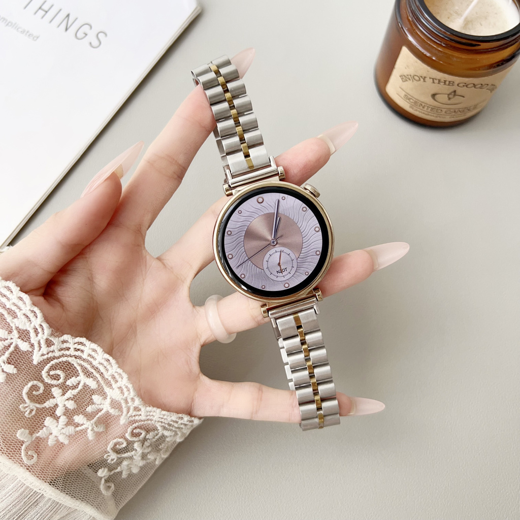 Pulseira de aço inoxidável 18MM adequada para Huawei Watch GT4/GT5/GT6/GT7 (41mm) watch5pro pulseira feminina moda 20mm