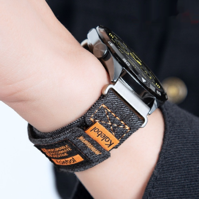 Pulseira de tecido de cowboy de 22mm adequada para relógio Huawei gt7/gt6/gt5/gt4/gt7pro/watch5/4PRO pulseira desportiva