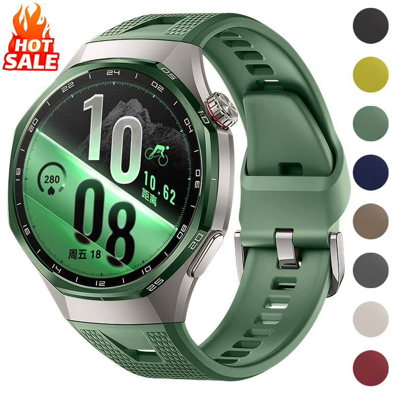 Pulseira De Silicone Sem Lacunas Para Huawei Watch GT7 Pro 46mm Esportiva GT6