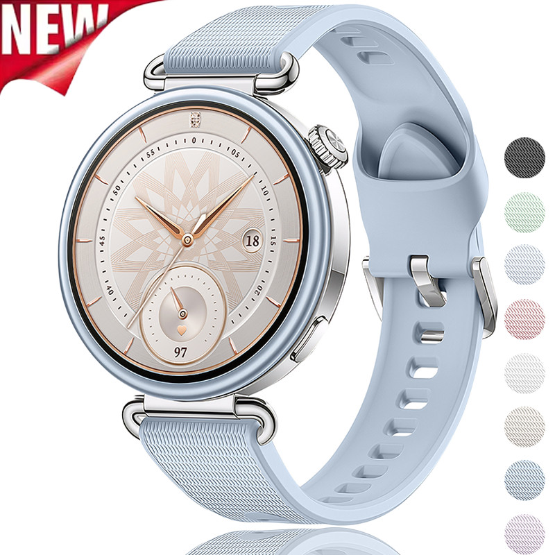 Pulseira De Silicone De 18mm Para Huawei Watch GT7 GT6 GT5 GT4 41mm Substituição Correa 41mm