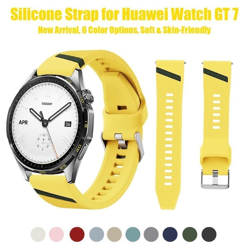 Pulseira De Silicone Esportiva De 22mm Para Huawei Watch GT7 7Pro 46mm GT6 GT5 46mm Runner2 Ultimate