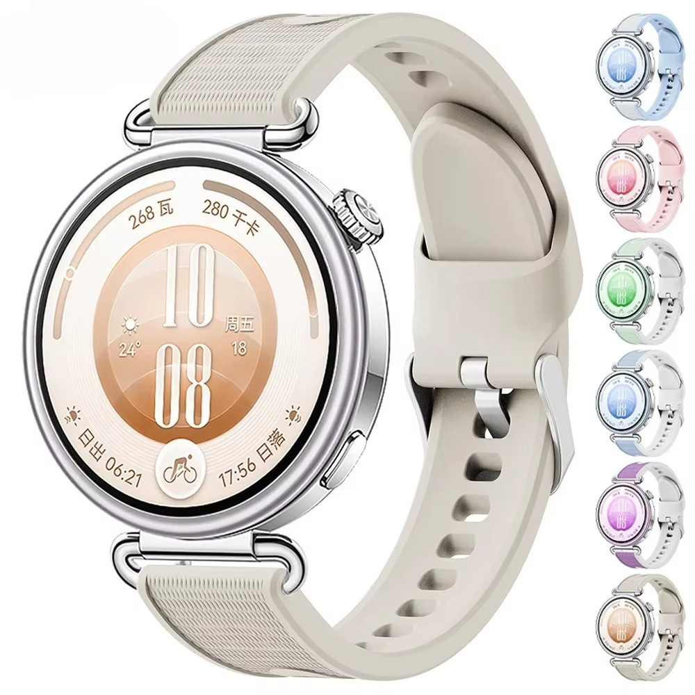 Pulseira De Silicone De 18 Mm Para Huawei Watch GT7/GT6 GT5/4 41mm 5 42mm 265S 255S