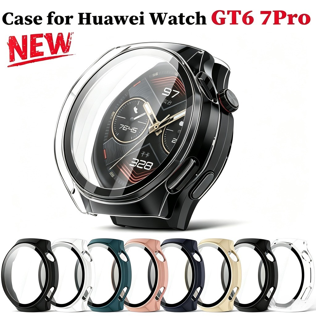 Capa + Vidro Para Huawei Watch GT 7Pro 46mm GT6 Pro PC Acessórios Anti-Arranhões Completos