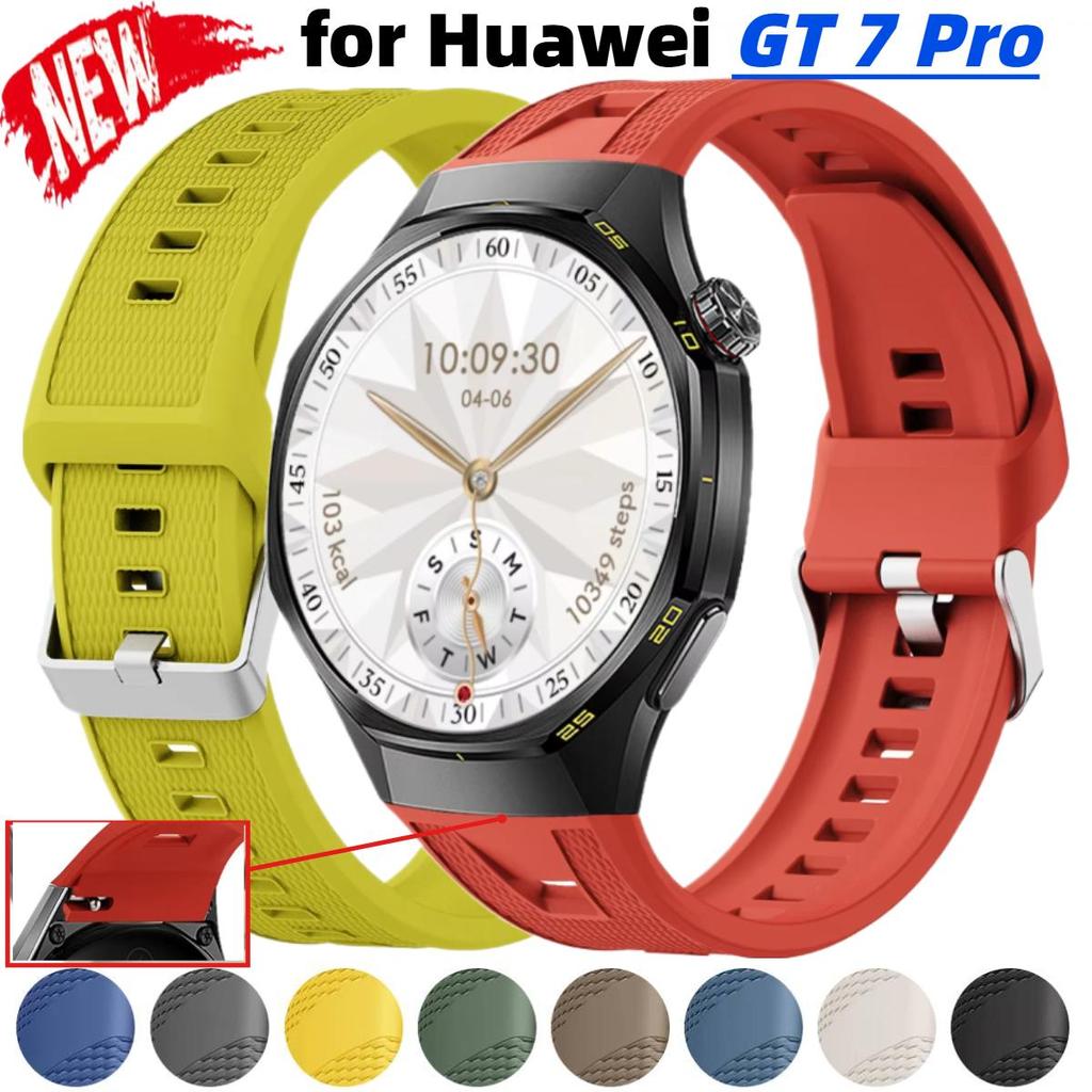 Pulseira De Silicone Sem Lacunas Para Huawei Watch GT 7 Pro 46mm GT6
