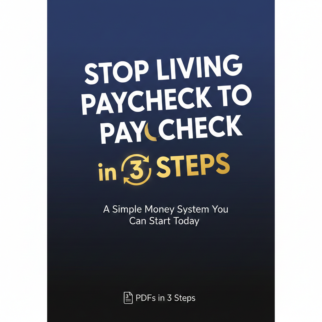 Stop Living Paycheck to Paycheck in 3 Steps
