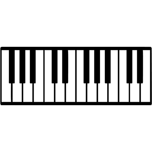 Adesivo Decoração Parede Música Teclado