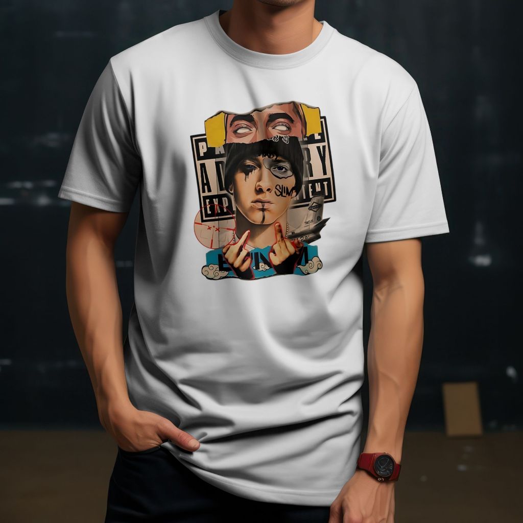 Camiseta Enimem Artist Gângster  Streetwear Masculina Camisa T-shirt Blusa 100% Algodão