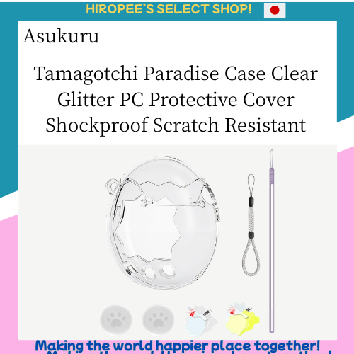 Tamagotchi Paradise Case Clear Glitter PC Protective Cover Shockproof Scratch Resistant