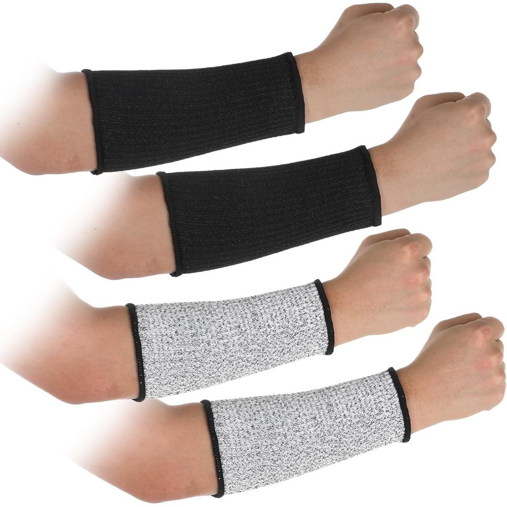 2 Pair Cut Resistant Sleeve Protective Arm Sleeves Dog Bite Safety Arm Sleeves Cut Resistant Forearm Level5 Arms