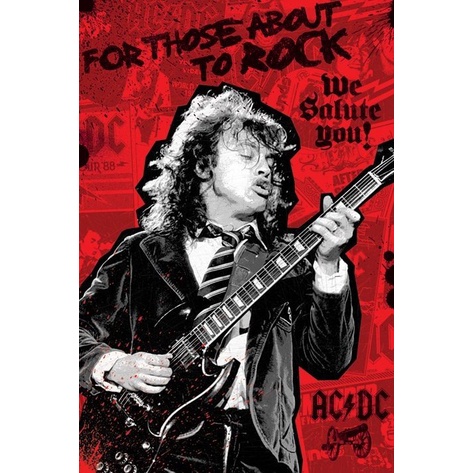 Poster AC/DC -  Hard rock, rock and roll