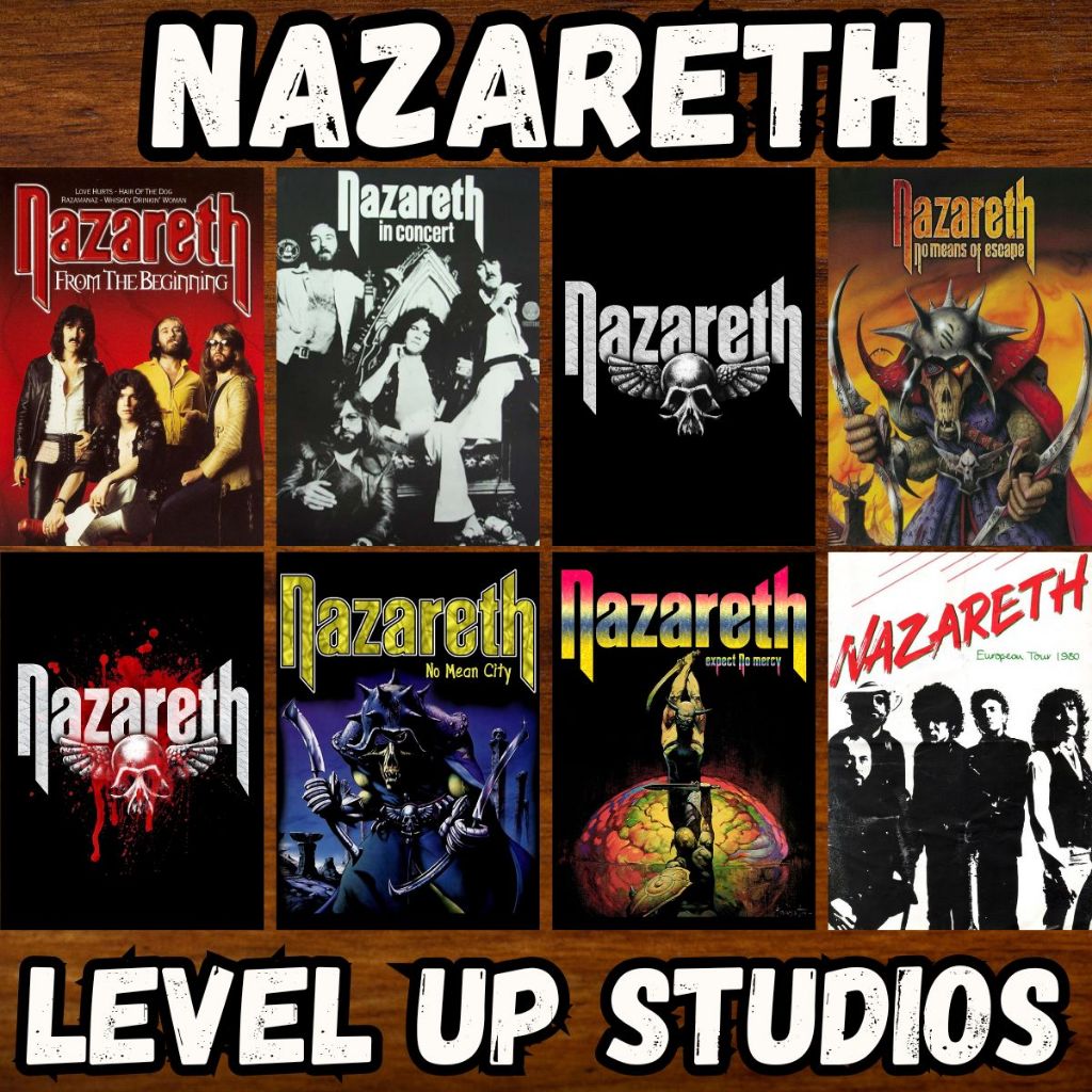 nazareth - Placas Quadros Decorativos Posters Banda Rock Hard Rock Clássico