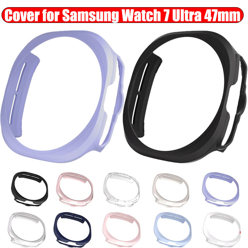 Capa Para Galaxy Watch 9 8 7 PC Hard Hollow Frame Protetor Ultra 2024 2025 2026 Acessórios De Moda Protetores Moldura Oc