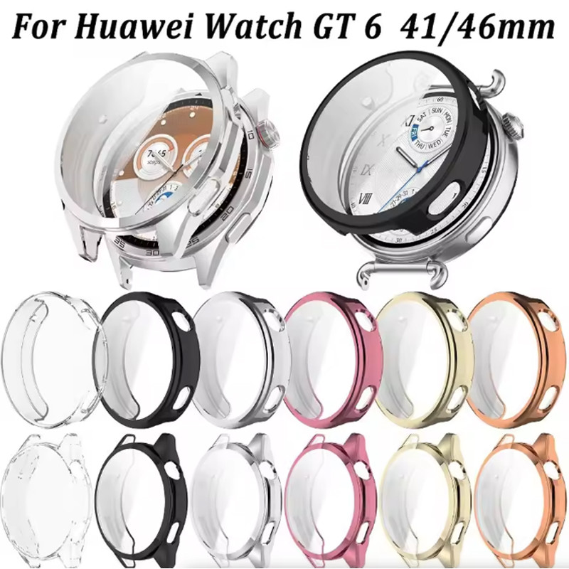 Capa Protetora TPU Para Huawei Watch GT7 GT6 41mm 46mm Anti-Riscos Protetor De Tela De Proteção Total Relógio GT 6 Acess