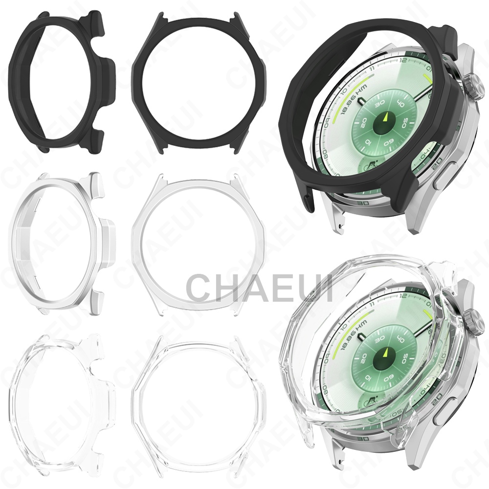 Protetor De Tela Meia Capa PC Caso Quadro Acessórios Para Huawei Watch GT6 Pro 46mm / GT6 46mm 41mm
