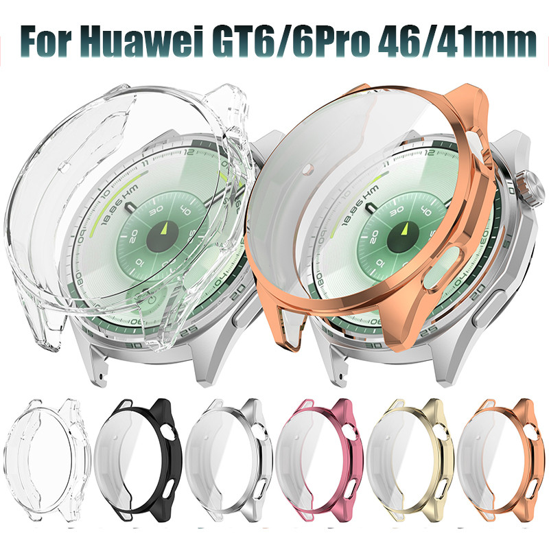 Para Huawei Relógio GT6/GT6Pro tpu Caso Protetor De Tela Anti-Risco GT 6 46mm 41mm Capa Completa Pára-Choques Escudo