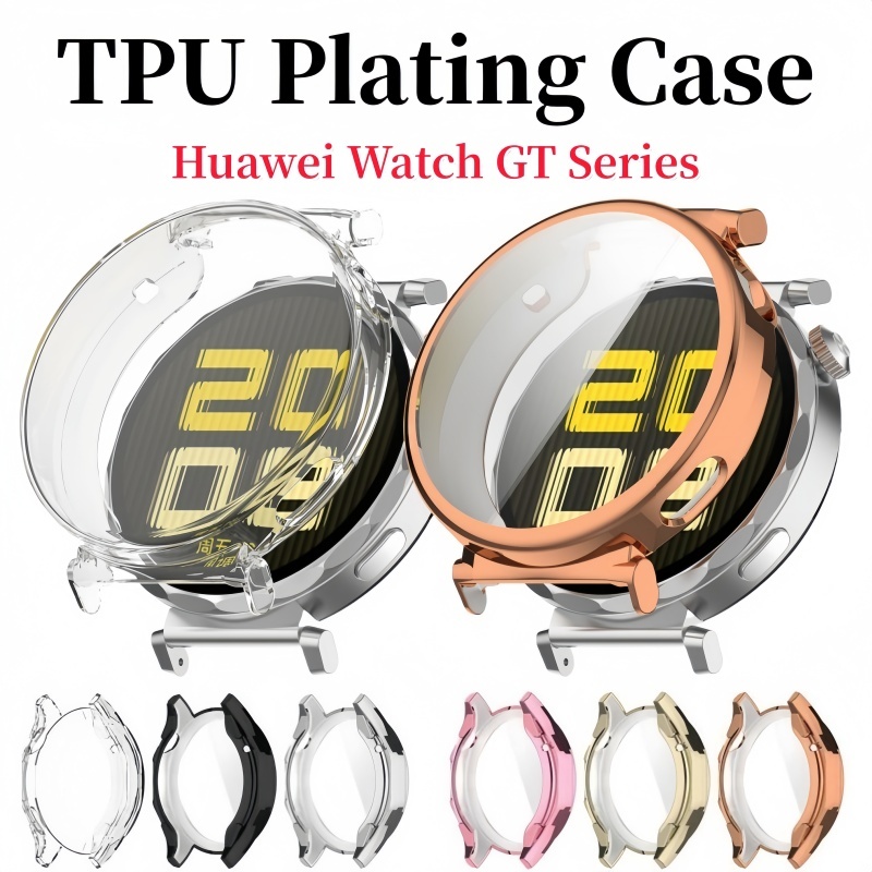 Capa Revestida De TPU Para Huawei Watch gt7 Pro GT6 5 5Pro 4 46mm 42mm 41mm Smartwatch Relógio Inteligente Completa Prot