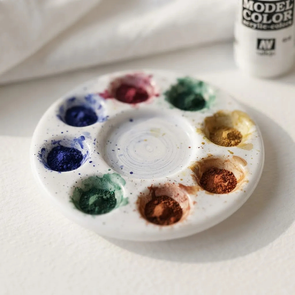 Godê Pequeno Paleta Prático Cores Pintura Multiuso Aquarela