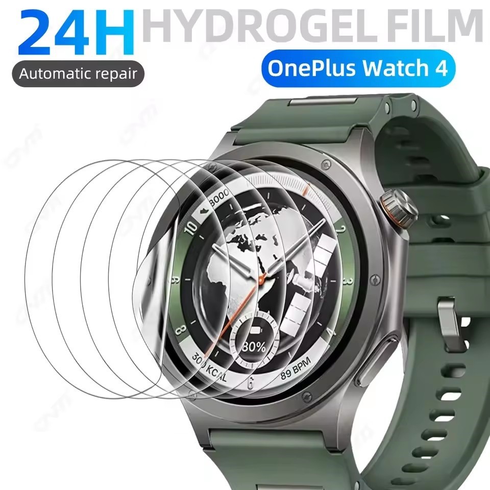 Filme De Hidrogel Para Oneplus Watch 4 Protetor De Tela Película Protetora Macia OneplusWatch4 TPU Anti-Riscos HD Acessó