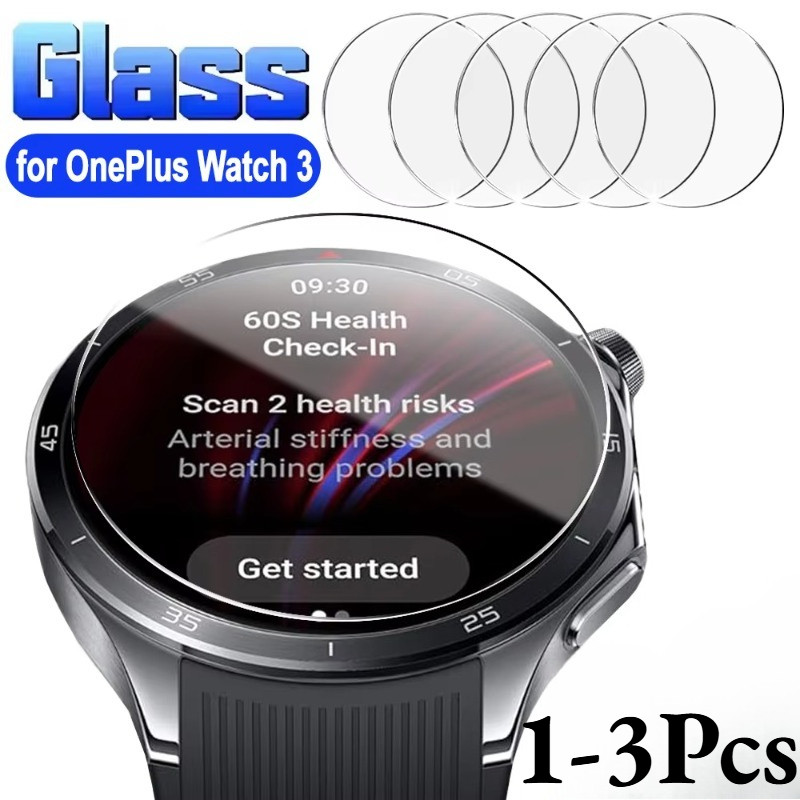 1-3 Pçs Relógio Protetor De Tela Facial Para OnePlus Watch 2 2R 3 4 Lite eSIM 43mm 47mm 9H Vidro Temperado Filme Transpa