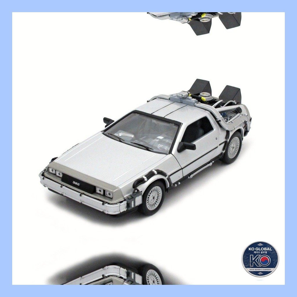 [Estoque Pronto 🇰🇷] Welly 1/24 De Volta Para O Futuro 3 DeLorean Car