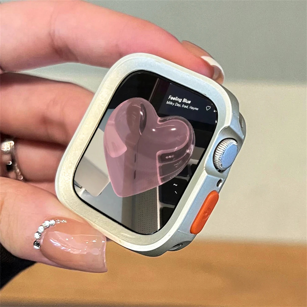 Macio Silicone Protectora Case Capinha Para Apple Watch Ultra 49mm 44mm 41mm 40mm 45mm iWatch Bumper Capa