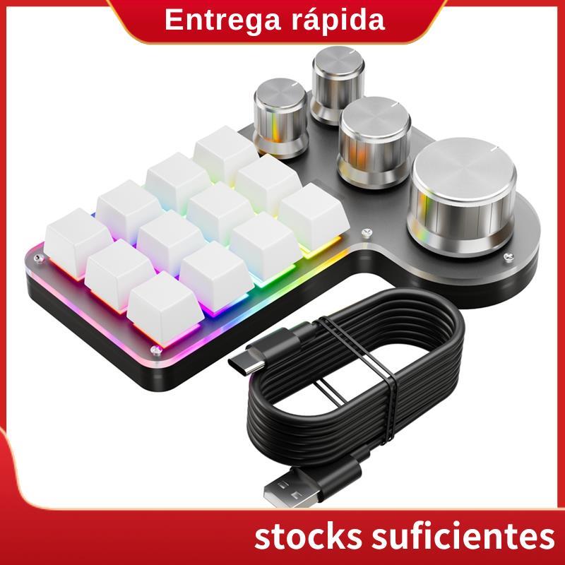Teclado Macro Personalizado , 12 Teclas , 4 Botões , Mini Mecânico USB , Programação , Para Jogos