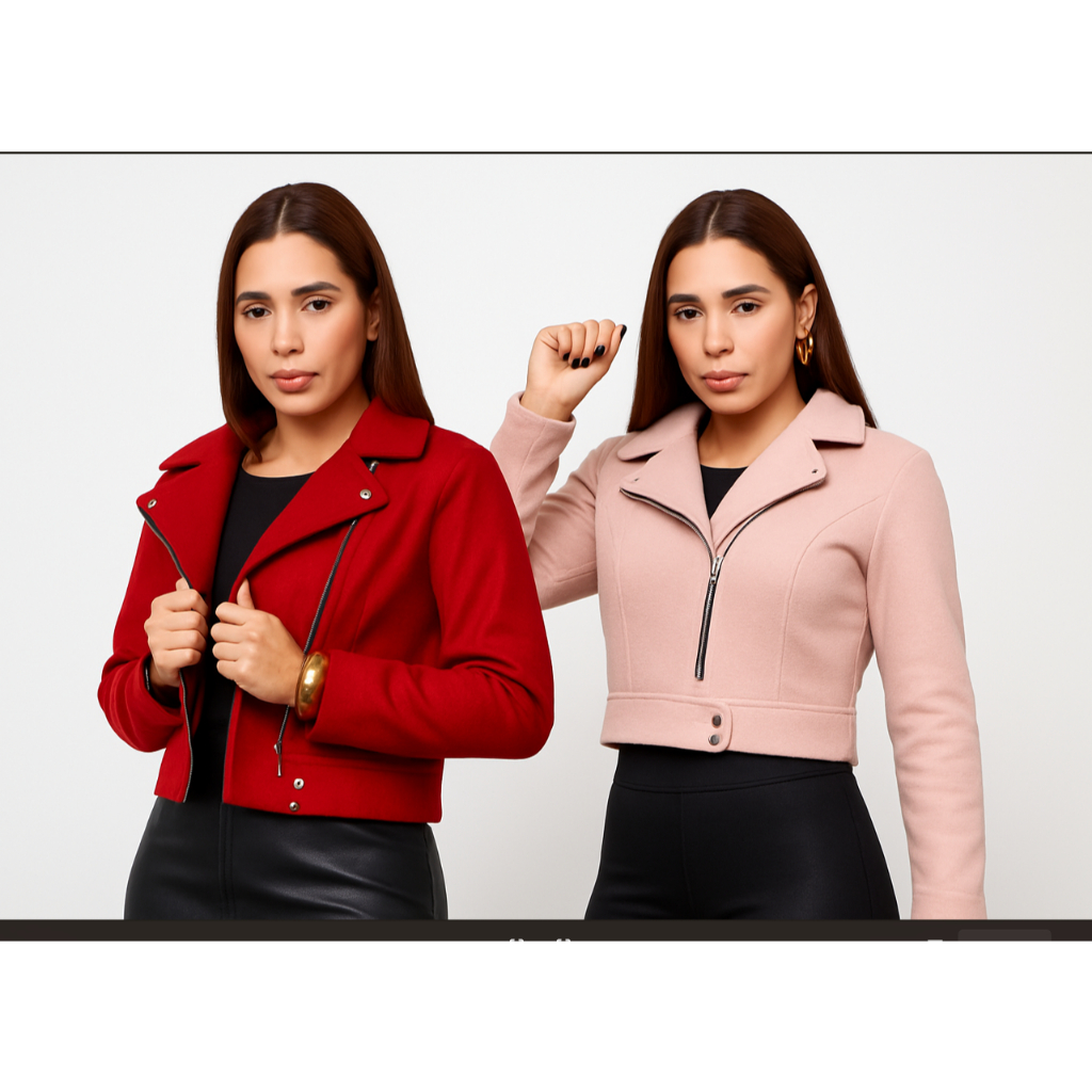 Jaqueta Feminina em Tecido Suede Premium – Casaco Elegante - Moda Inverno, Look Sofisticado