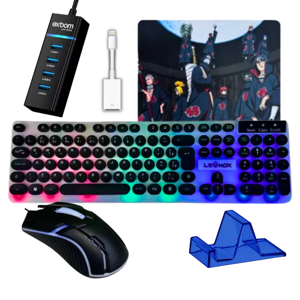 Kit Gamer Mobilador Teclado Mouse Free Fire P/celular iPhone