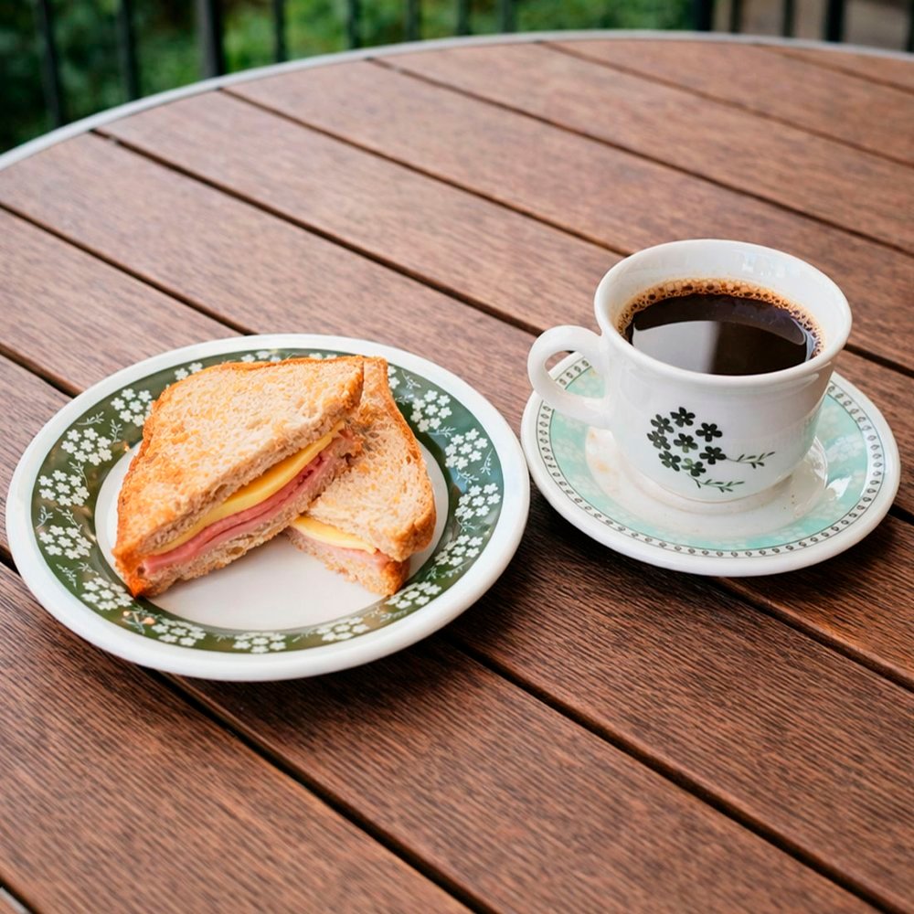 Café Lanche Sobremesa Donna Bosque Kit Jogo 16pçs 8 Pessoas