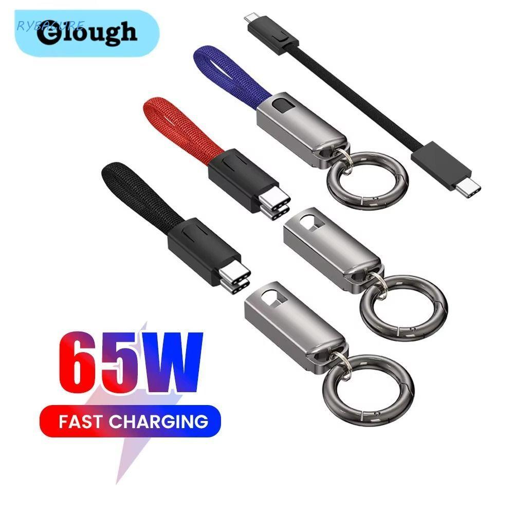Chaveiro De Cabo Tipo C Para , USB De TPE De Sincronização De Dados , Mini De Carregador Curto Portátil