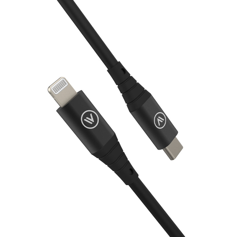 Cabo Mfi Lightning Para Usb-c Em Tpe Hard Cable Iwill Preto