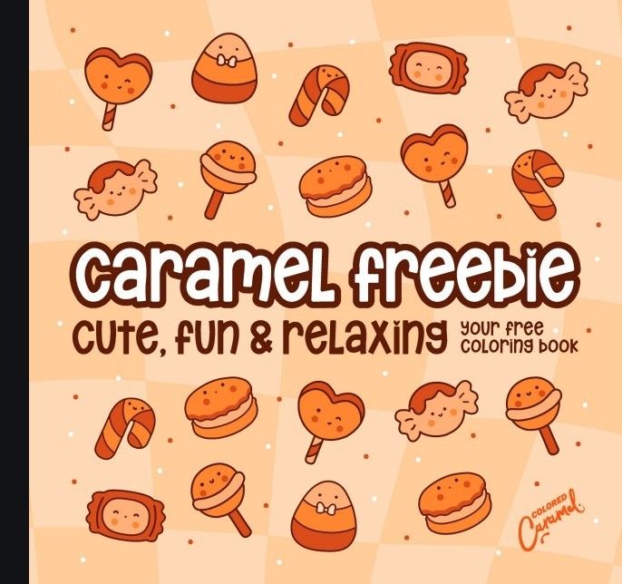 Caramel Cute Art – Libro Digital para Colorear