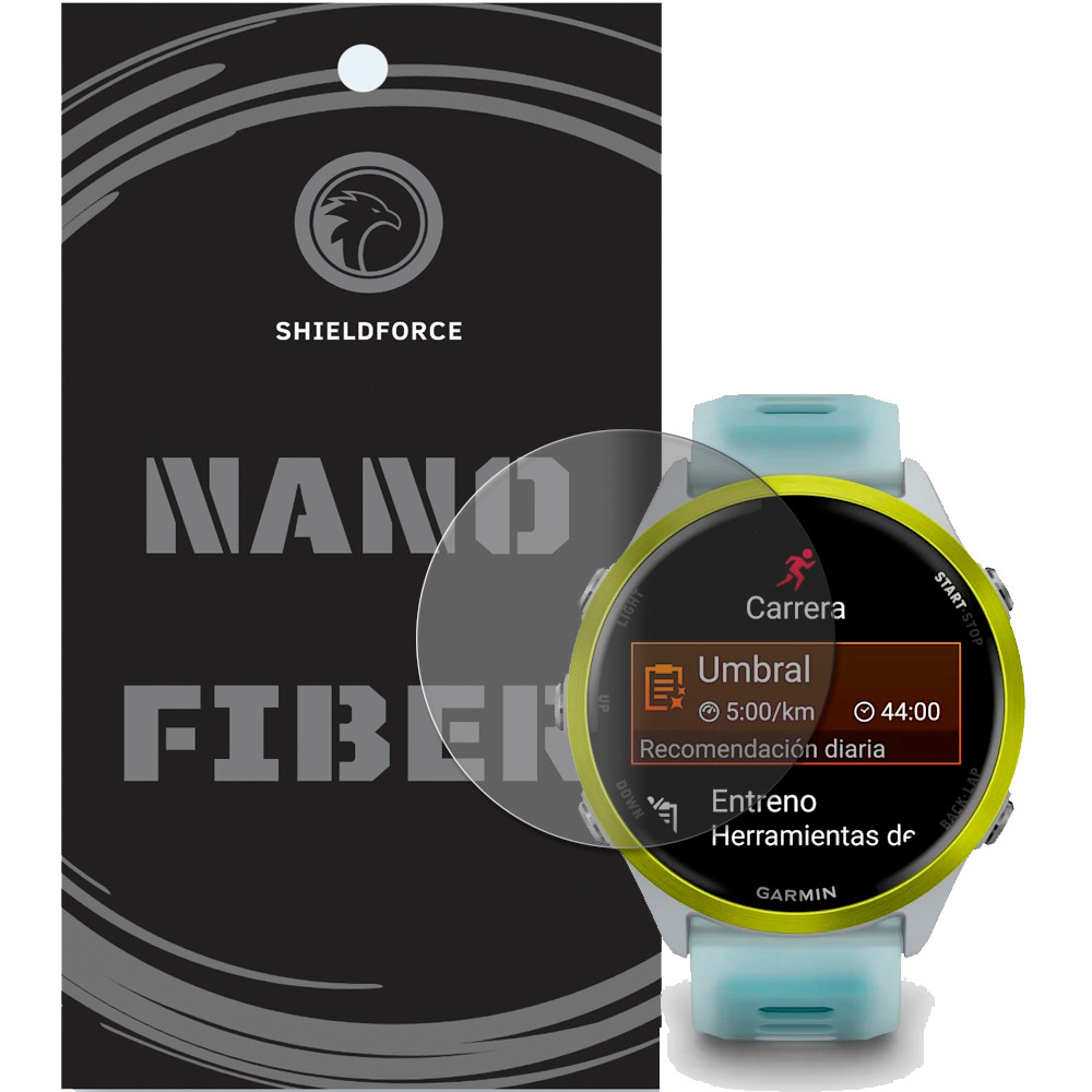 Película Garmin Foreruner 570 47m Shieldforce Nanovidro 2xun