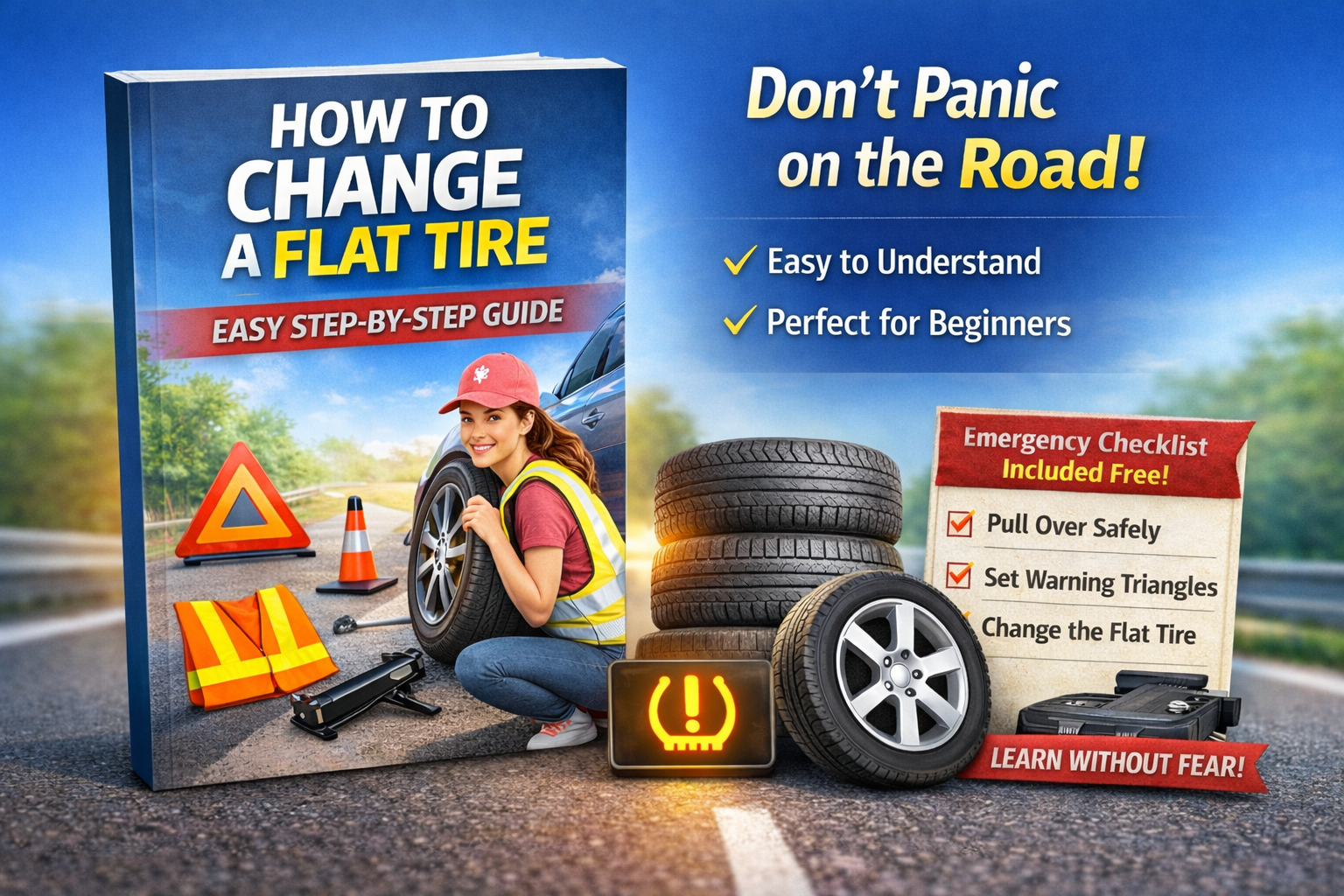 How to Change a Flat Tire – Easy & Safe Step-by-Step Guide for Beginners