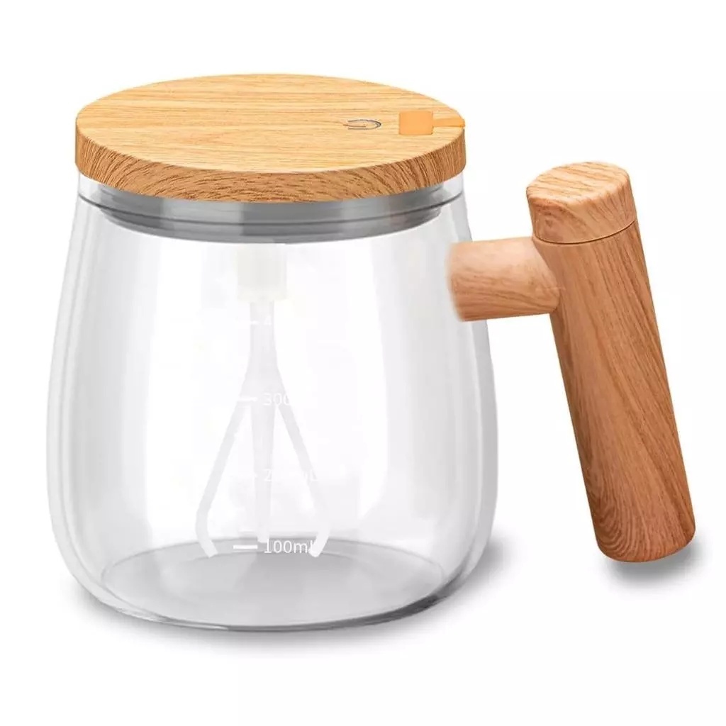 Caneca Elétrica Mixer USB 400ml – Sheik Way  Recarregável  CANECA MIXER ELÉTRICA USB VIDRO BOROSSIL
