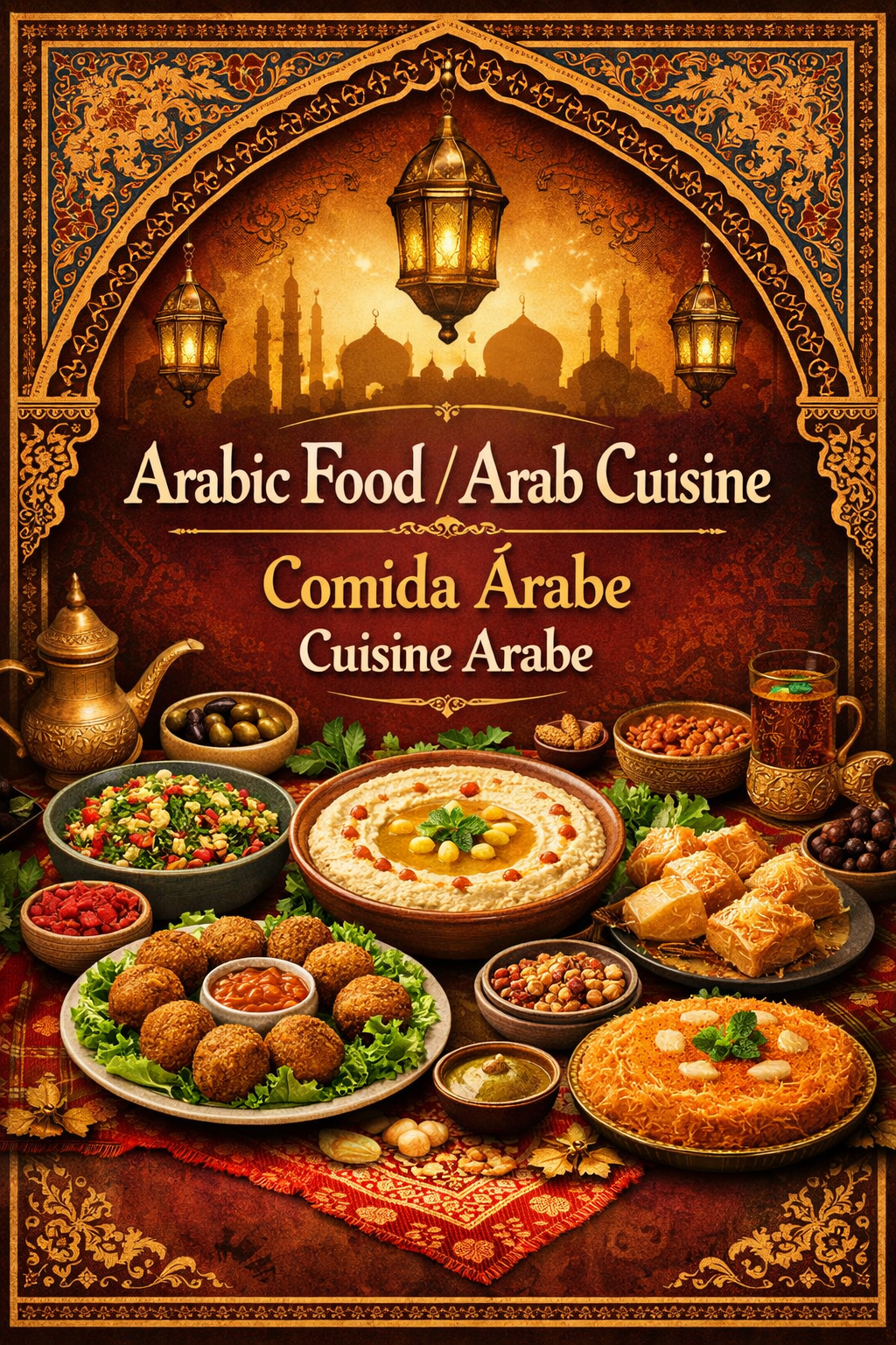 Arabic food is very diverse and full of spices. Recetas Arabic food / Arab cuisine, Cuisine arabe, Comida Arabe