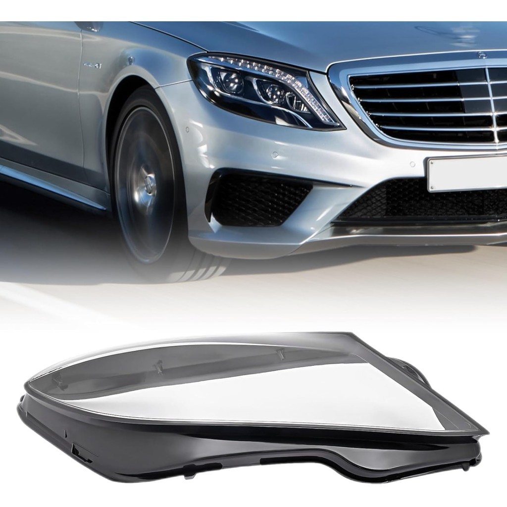 XIJIE Tampa Da Lente Do Farol Direito Adequada Para 2014 2015 2016 2017 Mercedes-Benz W222 S-Class Lado Passageiro Caixa