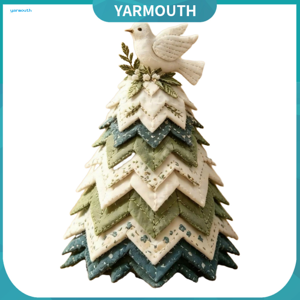 Fabric Christmas Tree Kit Bird Decoration Diy Handmade Quilted Cloth Xmas Beginner-friendly for Festive