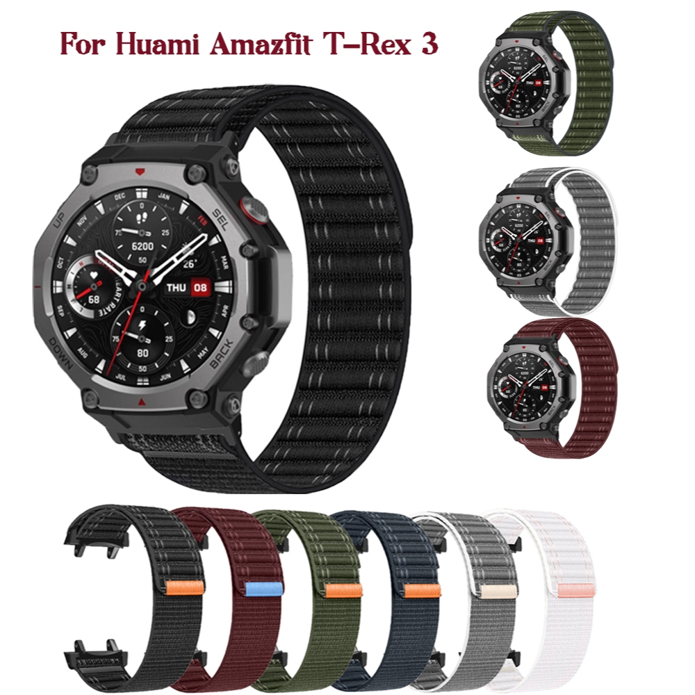 Pulseira De Relógio De Náilon Para Amazfit T Rex 3 Substituição Esportivo Huami Trex 3 Acessórios